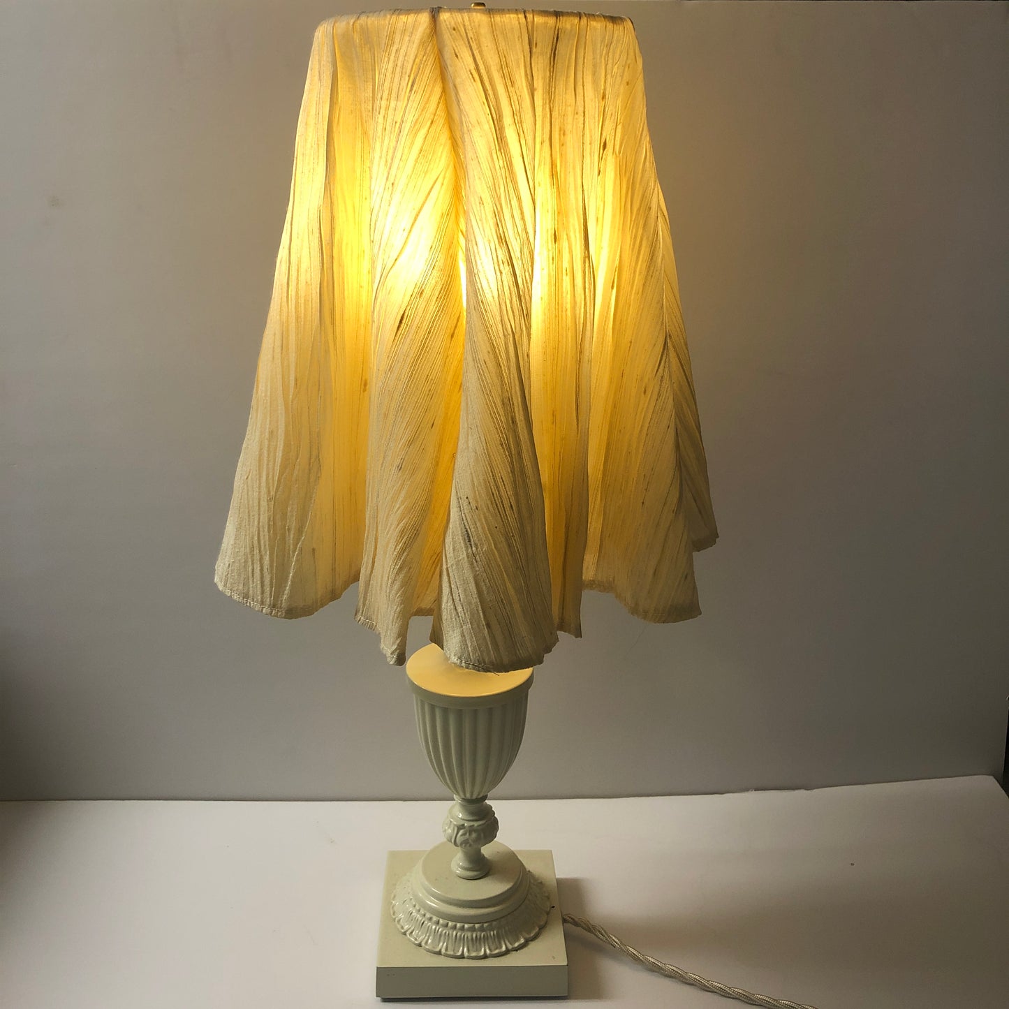 ANTIQUE TABLE LAMP WITH ZARA SHADE - SOULED OUT