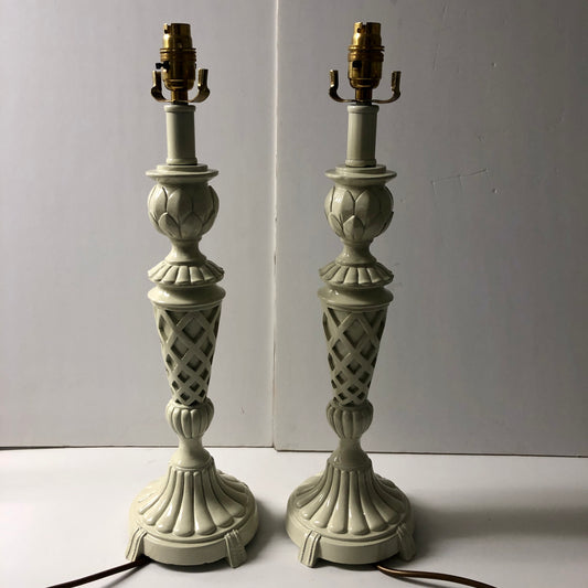 PAIR OF VINTAGE TABLE LAMPS