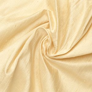 CREAM DUPION CRUSHED SILK